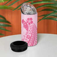 Pacific Girl and Butterfly Cancer Ribbon Personalised 4 in 1 Can Cooler Tumbler LT9 - Polynesian Pride