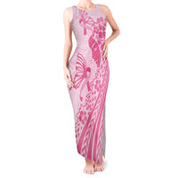 Pacific Girl and Butterfly Cancer Ribbon Personalised Tank Maxi Dress