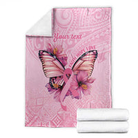 Faith Hope Love Butterfly Ribbon Personalised Blanket
