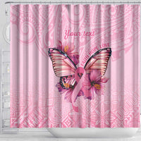 Faith Hope Love Butterfly Ribbon Personalised Shower Curtain LT9 - Polynesian Pride