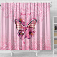 Faith Hope Love Butterfly Ribbon Personalised Shower Curtain LT9 - Polynesian Pride