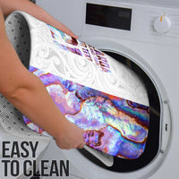 Custom New Zealand Aotearoa Bathroom Set Pink Maori Paua Shell Indigenous - Polynesian Pride