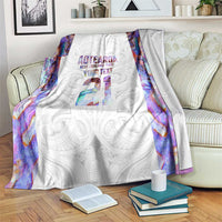 Custom New Zealand Aotearoa Blanket Pink Maori Paua Shell Indigenous - Polynesian Pride