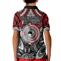 Aotearoa and Australia Kid Polo Shirt New Zealand Honour The Treaty Ake!Ake!Ake! LT9 - Polynesian Pride