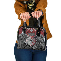 Aotearoa and Australia Shoulder Handbag New Zealand Honour The Treaty Ake!Ake!Ake! LT9 One Size Red - Polynesian Pride