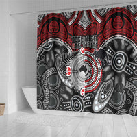 Aotearoa and Australia Shower Curtain New Zealand Honour The Treaty Ake!Ake!Ake! LT9 - Polynesian Pride