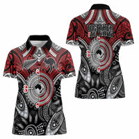 Aotearoa and Australia Women Polo Shirt New Zealand Honour The Treaty Ake!Ake!Ake!