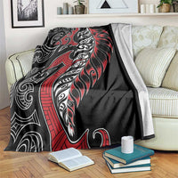 Koru Fern New Zealand Blanket Maori Tribal Pattern