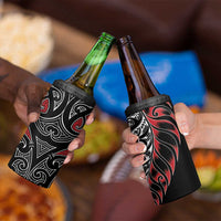 Koru Fern New Zealand 4 in 1 Can Cooler Tumbler Maori Tribal Pattern