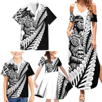 Koru Fern New Zealand Maori Tribal Warrior Family Matching Summer Maxi Dress and Hawaiian Shirt LT9 - Polynesian Pride