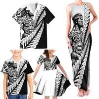 Koru Fern New Zealand Maori Tribal Warrior Family Matching Tank Maxi Dress and Hawaiian Shirt LT9 - Polynesian Pride