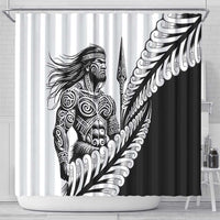 Koru Fern New Zealand Maori Tribal Warrior Shower Curtain LT9 - Polynesian Pride
