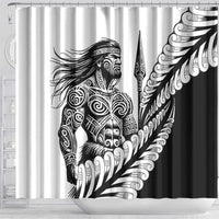 Koru Fern New Zealand Maori Tribal Warrior Shower Curtain LT9 - Polynesian Pride