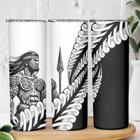 Koru Fern New Zealand Maori Tribal Warrior Skinny Tumbler