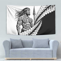 Koru Fern New Zealand Maori Tribal Warrior Tapestry
