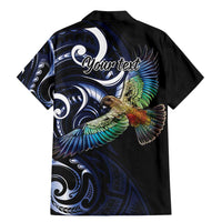 New Zealand Kea Bird Personalised Family Matching Mermaid Dress and Hawaiian Shirt Maori Tribal Koru Art LT9 - Polynesian Pride
