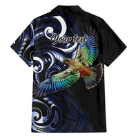 New Zealand Kea Bird Personalised Family Matching Summer Maxi Dress and Hawaiian Shirt Maori Tribal Koru Art LT9 - Polynesian Pride