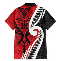 Silver Fern Koru Swirls with Maori Ta Moko Family Matching Mermaid Dress and Hawaiian Shirt LT9 - Polynesian Pride