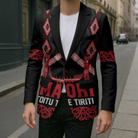 Toitu Te Tiriti Waitangi Blazer Black Wharenui House LT9 - Polynesian Pride