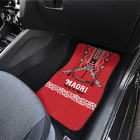 Toitu Te Tiriti Waitangi Car Mats Red Wharenui House LT9 - Polynesian Pride