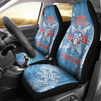 Personalised Tonga Apifo'ou College Car Seat Cover Since 1865 Special Kupesi Pattern
