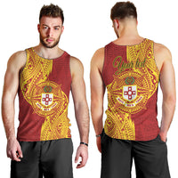 Personalised Kolisi Tonga Atele Men Tank Top Since 1882 Simple Ngatu Pattern