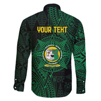 Personalised Tonga Liahona High School 76th Anniversary Family Matching Puletasi and Hawaiian Shirt Special Kupesi Pattern