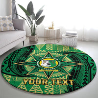 Personalised Tonga Saineha High School Round Carpet Since 1978 Special Kupesi Pattern