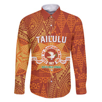 Personalised Tonga Tailulu College Family Matching Long Sleeve Bodycon Dress and Hawaiian Shirt Since 1967 Special Kupesi Pattern Version 1
