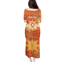 Personalised Tonga Tailulu College Family Matching Puletasi and Hawaiian Shirt Since 1967 Special Kupesi Pattern Version 1