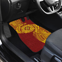 Personalised Tonga High School 77th Anniversary Car Mats Special Kupesi Pattern LT9 - Polynesian Pride