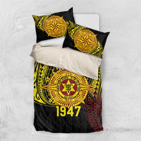 Personalised Tonga High School Bedding Set Since 1947 Special Kupesi Pattern