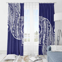 Personalised Tonga Tupou College Tolo 158th Anniversary Window Curtain Special Kupesi Pattern LT9