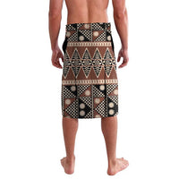 Vintage Bula Fiji Lavalava Brown Tapa Masi Motif