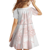 Polynesian Tribal Plumeria Lotu Tamaiti Family Matching Puletasi and Hawaiian Shirt Pastel Blush LT9 - Polynesian Pride