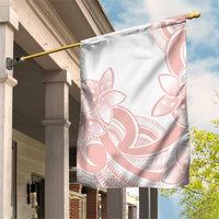 Polynesian Tribal Plumeria Lotu Tamaiti Garden Flag Pastel Blush LT9 House Flag Blush - Polynesian Pride