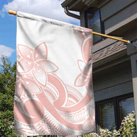 Polynesian Tribal Plumeria Lotu Tamaiti Garden Flag Pastel Blush LT9 - Polynesian Pride