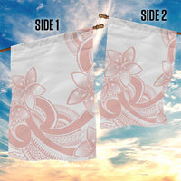 Polynesian Tribal Plumeria Lotu Tamaiti Garden Flag Pastel Blush LT9 - Polynesian Pride