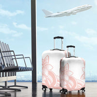Polynesian Tribal Plumeria Lotu Tamaiti Luggage Cover Pastel Blush - Polynesian Pride