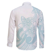 Polynesian Tribal Plumeria Lotu Tamaiti Family Matching Mermaid Dress and Hawaiian Shirt Pastel Cyan - Polynesian Pride
