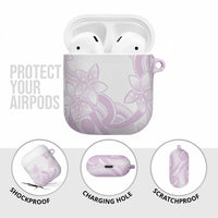 Polynesian Tribal Plumeria Lotu Tamaiti AirPods Case Pastel Mauve LT9 - Polynesian Pride