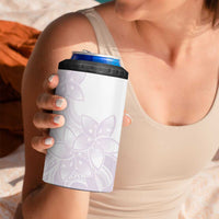 Polynesian Tribal Plumeria Lotu Tamaiti 4 in 1 Can Cooler Tumbler Pastel Mauve - Polynesian Pride