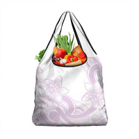 Polynesian Tribal Plumeria Lotu Tamaiti Grocery Bag Pastel Mauve LT9 1-pack One Size Mauve - Polynesian Pride