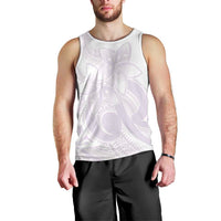 Polynesian Tribal Plumeria Lotu Tamaiti Men Tank Top Pastel Mauve LT9 - Polynesian Pride