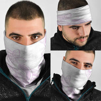 Polynesian Tribal Plumeria Lotu Tamaiti Neck Gaiter Pastel Mauve LT9 - Polynesian Pride