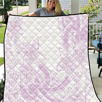 Polynesian Tribal Plumeria Lotu Tamaiti Quilt Pastel Mauve LT9 Mauve - Polynesian Pride