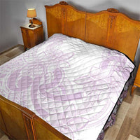 Polynesian Tribal Plumeria Lotu Tamaiti Quilt Pastel Mauve LT9 - Polynesian Pride