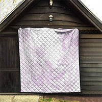 Polynesian Tribal Plumeria Lotu Tamaiti Quilt Pastel Mauve LT9 - Polynesian Pride