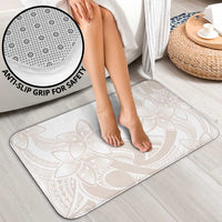 Polynesian Tribal Plumeria Lotu Tamaiti Bathroom Set Pastel Nude - Polynesian Pride