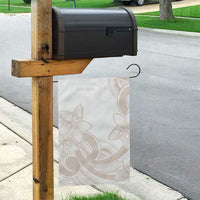 Polynesian Tribal Plumeria Lotu Tamaiti Garden Flag Pastel Nude - Polynesian Pride